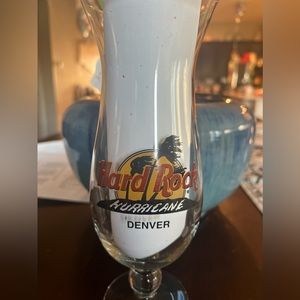 Lot of 2 - Hard Rock Cafe  Hurricane Glass Denver